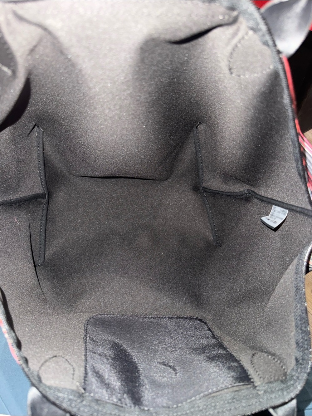 Longchamp Op Art LRG Black and Multi-Color Shoulder Tote - Picture 5 of 5
